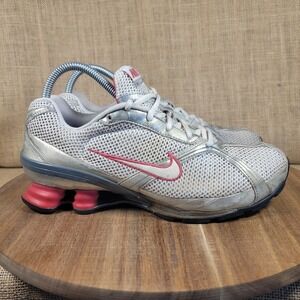 Nike Shox Navina 2 Running Shoes Silver Pink Sneakers Women's 8.5 Y2K Trainer